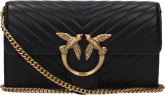 Pinko Leather Clutch Womens Bags