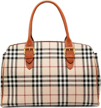 Burberry Borsa tote con motivo House Check 2000-2017 - Marrone