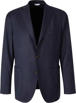 Boglioli button blazer - men - Wool/Polyamide - 60 - Blue
