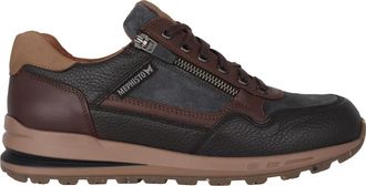 Mephisto Donkerbruine Vetersneaker Stijlvol Praktisch - Heren - Sneakers - Bruin - 41 EU - Schoenen