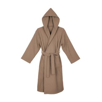 KASANOVA Accappatoio spugna L/XL tortora Check