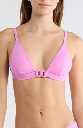 Vitamin A Luxe Link Bralette Bikini Top in Bubblegum at Nordstrom Rack, Size X-Small