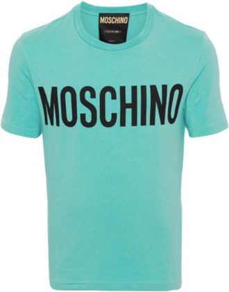 Moschino A0702 20391365 T-shirt - Heren - T-shirts - Blauw - L - Katoen - Tops
