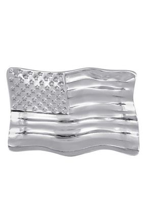 Mariposa American Flag Trinket Dish in Silver at Nordstrom
