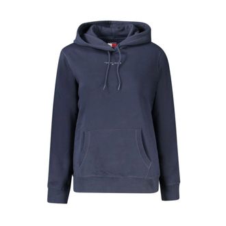 Tommy Hilfiger Blauwe Katoenen Dames Trui - Dames - Hoodies - Blauw - XS - Katoen - Hoodies & sweatvesten