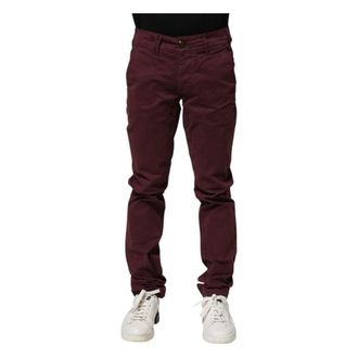 Cycle Maroon Skinny Fit Denim Jeans