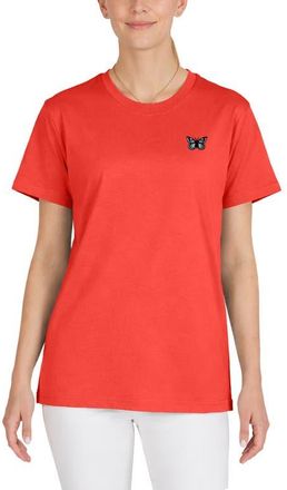 Dalix Butterfly Womens Relaxed Tee in Poppy Red at Nordstrom, Size Xx-Large