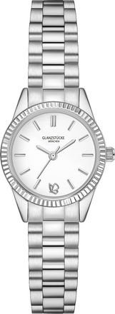 Glanzst&uuml;cke M&uuml;nchen Womens Glanzst&frac14;cke M&frac14;nchen Quarzuhr - Silver Metal - One Size