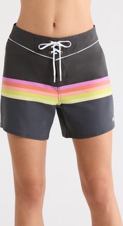 Rip Curl Surf Stripe Board Shorts in Black at Nordstrom, Size Xx-Small