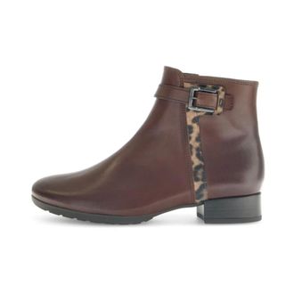 Gabor Elegante Enkellaarsjes - Dames - Schoenen - Bruin - Maat: 40 1/2 EU Leer