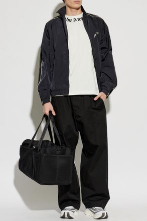 Palm Angels T-shirt With Printed Logo, Mens, White