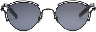 Jean Paul Gaultier Occhiali da sole tondi - Nero
