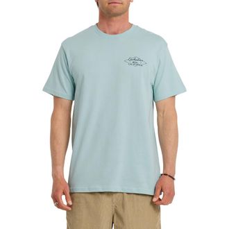 Quiksilver CA San O Day Cotton Graphic T-Shirt in Blue Haze at Nordstrom, Size Xx-Large