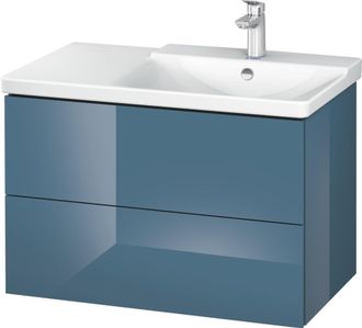 Duravit Duravit L-cube Mueble De Pared De 820mm De Ancho, Profundidad 481, 2 Cajones, Cabe p3 Comfort Art&iacute;culo 233485, Derecho De Cuenca, Color: Laca De Alto 