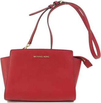 Michael Kors Pre-owned Cross Body Bags, female, Red, Size: ONE SIZE Pre-owned Leather shoulder-bags