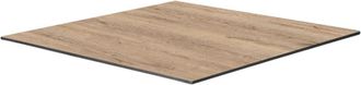 Oviala Tablero de mesa laminado 60 x 60 cm roble bruto