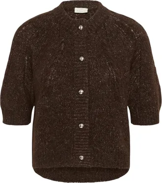 Kaffe Cardigan in lana KAcionia - - Knitwear - Donna - Marrone - M