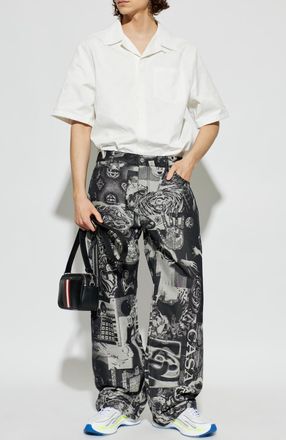 Casablanca Shirt With Monogram, Mens, White