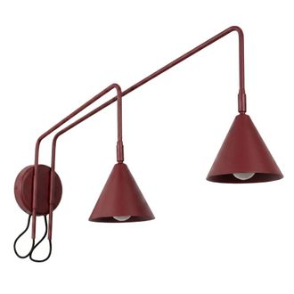 Sollux Lighting Aplique de pared borgo&ntilde;a acero alt. 30 cm