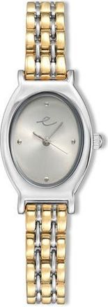 Ettika Classic Oval Dial Two-Tone Bracelet Watch in Bone And Mixed Metal at Nordstrom Rack