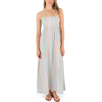Hurley Avalon Cotton Maxi Dress in Blue Multi at Nordstrom Rack, Size X-Small