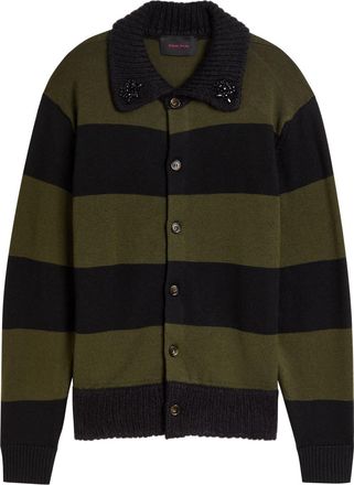 Simone Rocha Simone Rocha Striped Wool Cardigan - Multicoloured 1 - XL