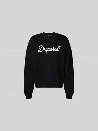 Dsquared2 Sweatshirt aus reiner Baumwolle in Black, Gr&ouml;&szlig;e XL