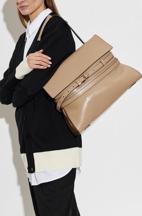 Moschino Tie Me Bag, Womens, Beige