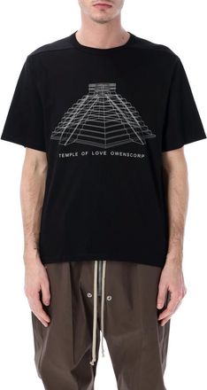 Rick Owens Black Graphic Print T-Shirt