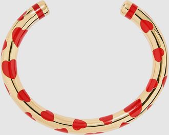 Aurélie Bidermann Jonc Positano Coeur Corail