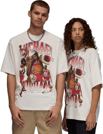 Nike Jordan Mens Essential 85 Photo Crew - Sail/Varsity Red Size 3XL