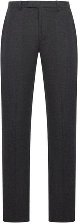 Gucci Broeken, Heren, Grijs, L, Wol, Wool Moulinè Broek