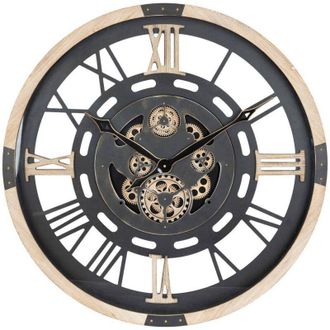 Atmosphera Reloj Mec&aacute;nico De Madera D80cm - Atmosphera Cr&eacute;ateur DInt&eacute;rieur