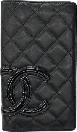Chanel Black Long Wallet (Bi-Fold) (Pre-Owned)