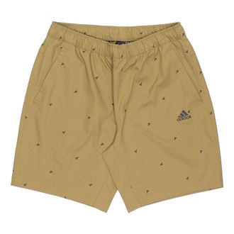 adidas Fi Short Aop Logo Printing Athleisure Casual Sports Shorts Olive Green GP0947