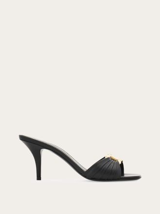 Ferragamo Women Gancini ornament mule Black Size 10.5