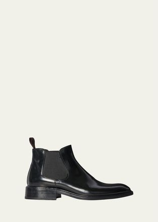 The Row Mens Gable Brushed Leather Chelsea Boots