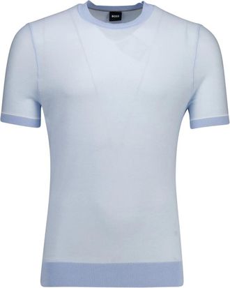 HUGO BOSS Tops, Heren, Blauw, M, Lichtblauw T-shirt