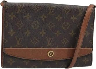 Louis Vuitton Pre-owned Cross Body Bags, female, Brown, Size: ONE SIZE Pre-owned Bordeaux 24 Shoulder Bag