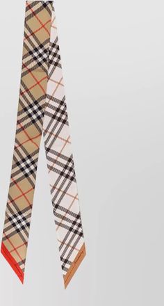 Burberry silk check skinny scarf