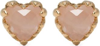 Stolen Girlfriends Club Orecchini Love - 18K Gold Plated/Rose Quartz