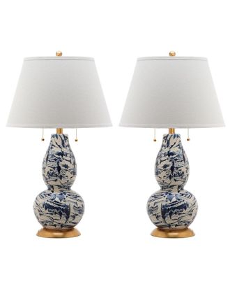 Safavieh Discontinued Safavieh Color Swirls 28In Glass Table Lamp