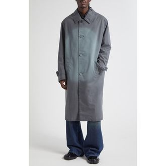 Maison Margiela Spray Dye Cotton Coat in Anthracite at Nordstrom, Size 38 Us
