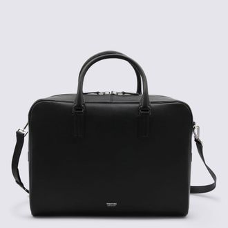 Tom Ford Black Leather Top Handle Bag
