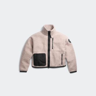 Canada Goose Chandail en molleton &agrave; fermeture &agrave; glissi&egrave;re Simcoe Black Label (Femmes, Lucent Rose, TG)