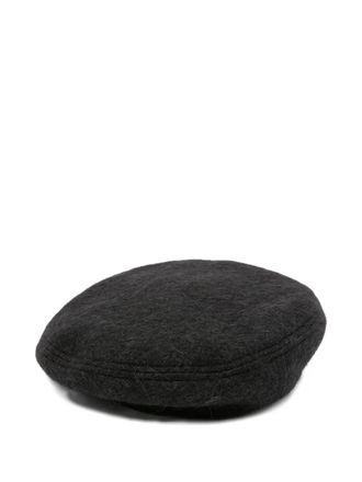 Kenzo embroidered-logo wool beret - men - Wool/Polyester