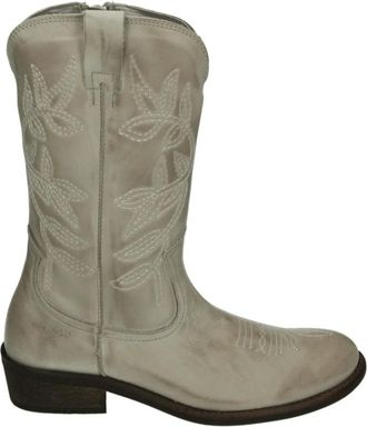 Giga G4357 Cowboylaarzen - Dames - Cowboylaarzen - Beige - 42 EU - Leer - Schoenen