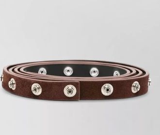 The Attico belt adjustable length metallic studs detail