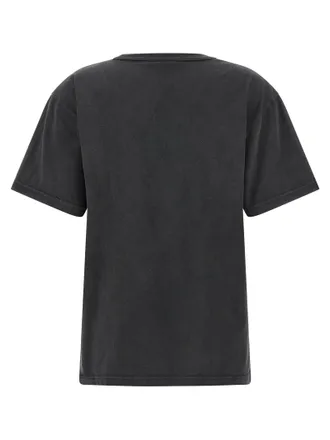 Alexander Wang Rhinestone Logo T-Shirt - Charcoal