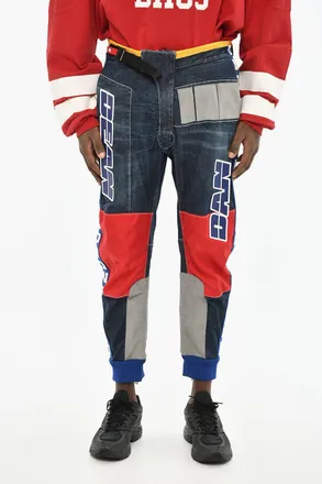 Dsquared2 Regular Fit Jeans with 14cm Maxi Side Logo Dsquared2